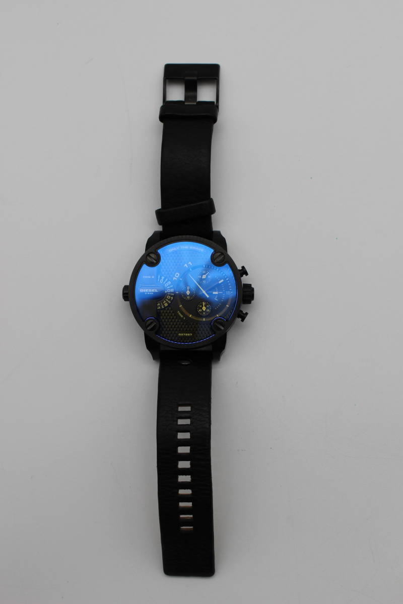 DIESEL ディーゼル DZ-7257 ブラック クオーツ メンズ 腕時計 中古 不動品　ジャンク_画像5