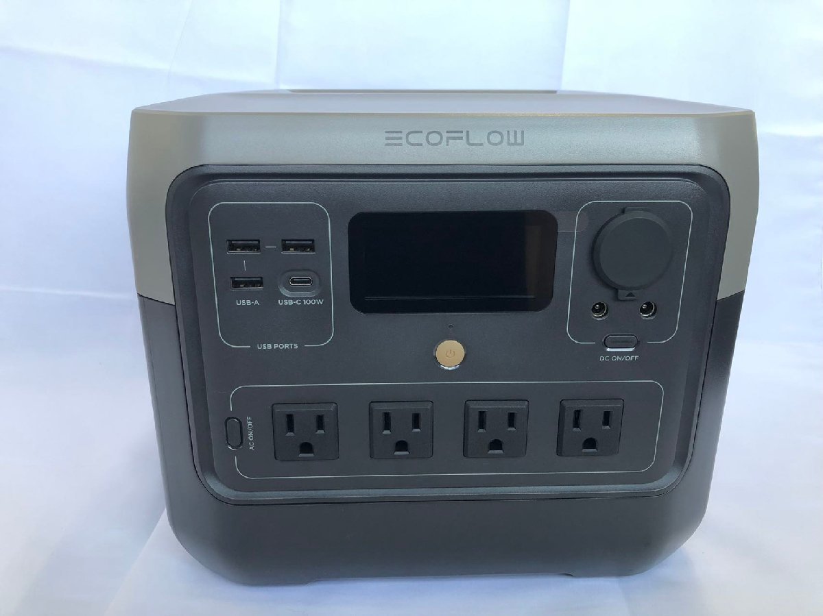 【中古品Aランク】EcoFlowメーカー直売 ポータブル電源　RIVER 2 Pro 768Wh 蓄電池 家庭用 発電機 バッテリー 急速 キャンプ 車中泊 停電_画像3