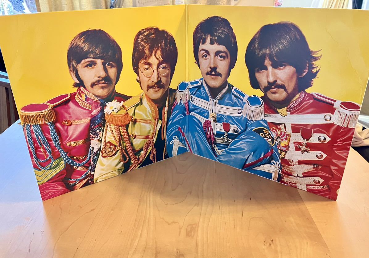 YELLOW PARLOPHONE STEREO PCS7027 SGT. PEPPERS Reissue LP アナログレコード john lennon paul mccartney ビートルズ beatles eu uk_画像4