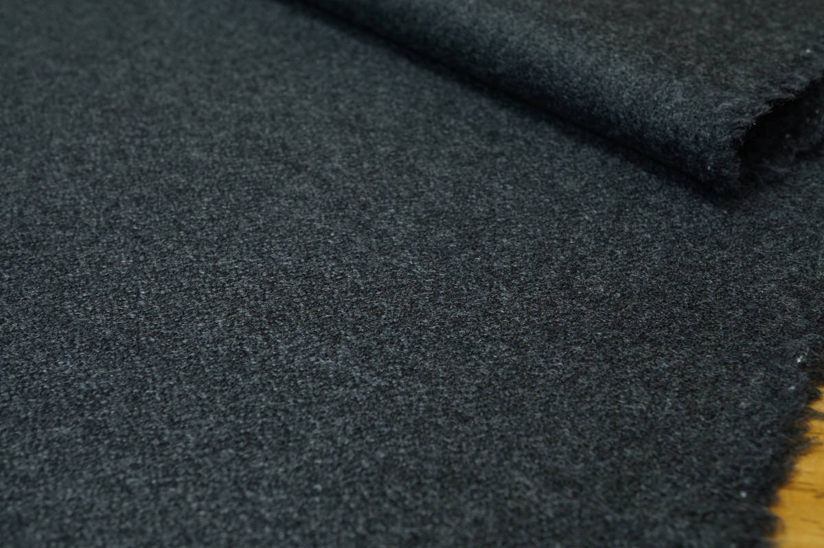 ウール100％ SOTOHウールアムンゼン微薄ソフト チャコールグレー長4ｍ巾150㎝ ワンピース チュニック スカート ワイドパンツ セットアップ_画像2