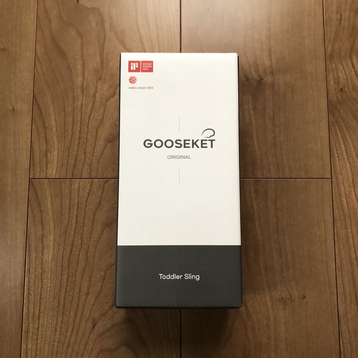 ◆送料無料◆新品◇未使用 GOOSEKET 抱っこ紐《グレー》グスケット スリング 抱っこひも ANAYOサポートバックの画像4