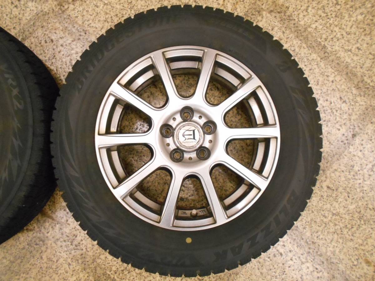 ◆ブリヂストン ブリザック VRX2 195/65R15&アルミホイールセット 15ｘ6J 5H PCD100 4本セット プリウス（ZVW55）他 送料一律_画像5