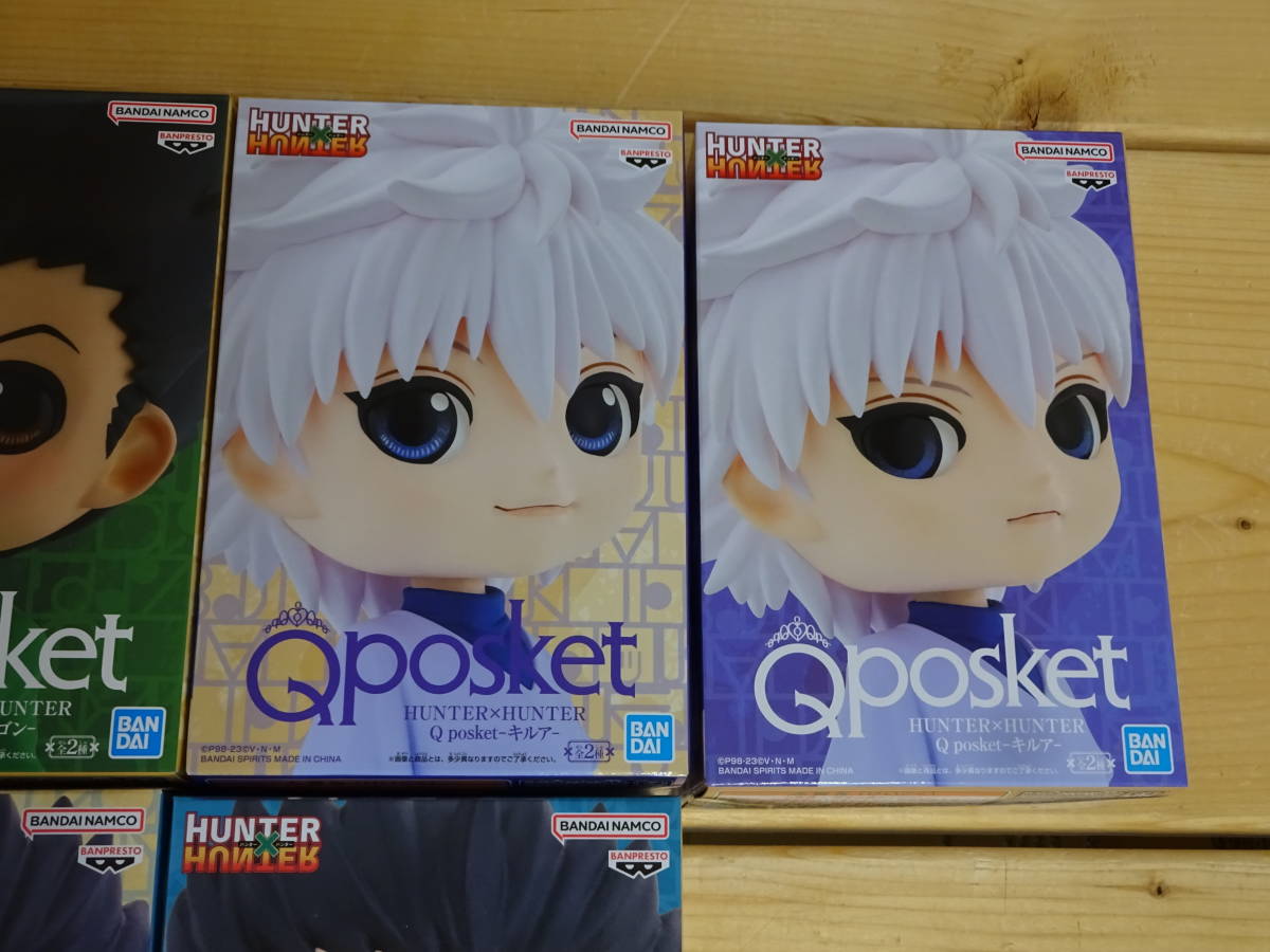 【プライズ】HUNTER×HUNTER Qposket ゴン キルア レオリオ A B カラー フィギュア 6種セット 未開封　ハンターハンター キューポスケット_画像3