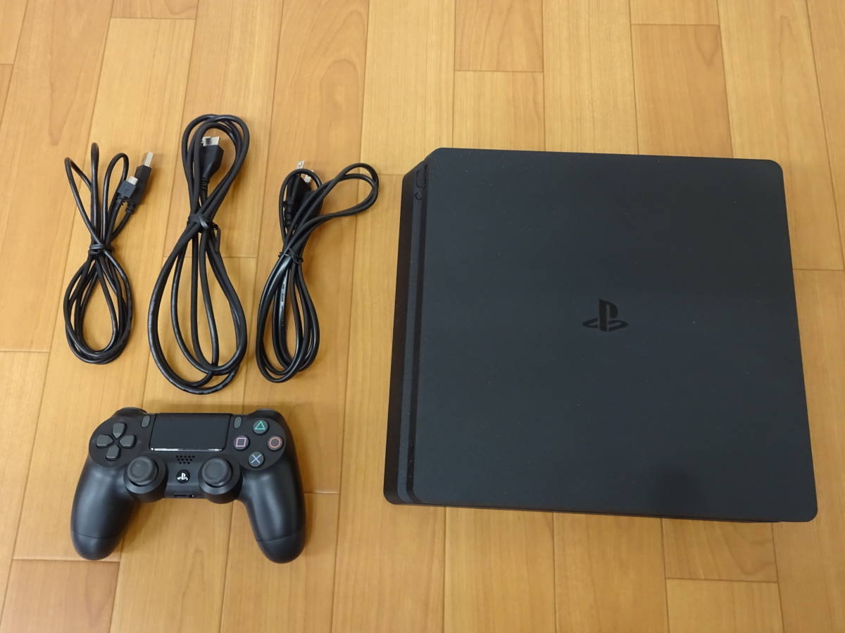 PS4 本体】PlayStation4 ジェット・ブラック 500GB CUH-2100A 中古