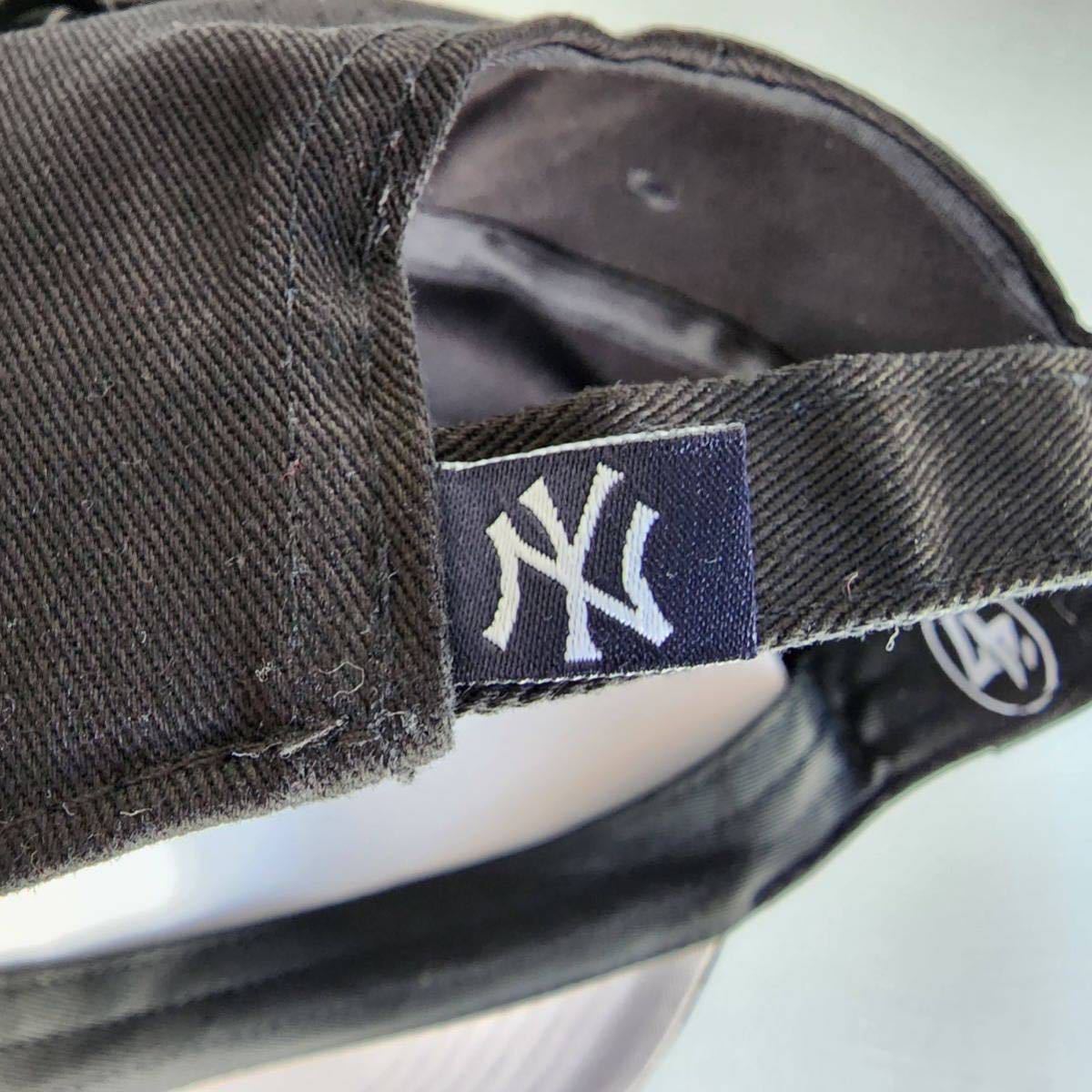 【未使用】MLB キャップ メジャーリーグ 47Brand帽子 CAP ニューヨーク ヤンキー Yankees 男女兼用　黒_画像3