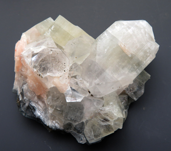 弗素魚眼石-(K) Fluorapophyllite-(K) 鉱物標本 大型 美結晶 インド産 瑞浪鉱物展示館 4964_画像3
