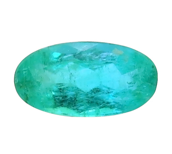 パライバトルマリン 0.39ct 裸石 ルース 濃いネオンカラー Batalha,Paraiba ブラジル 瑞浪鉱物展示館 4908