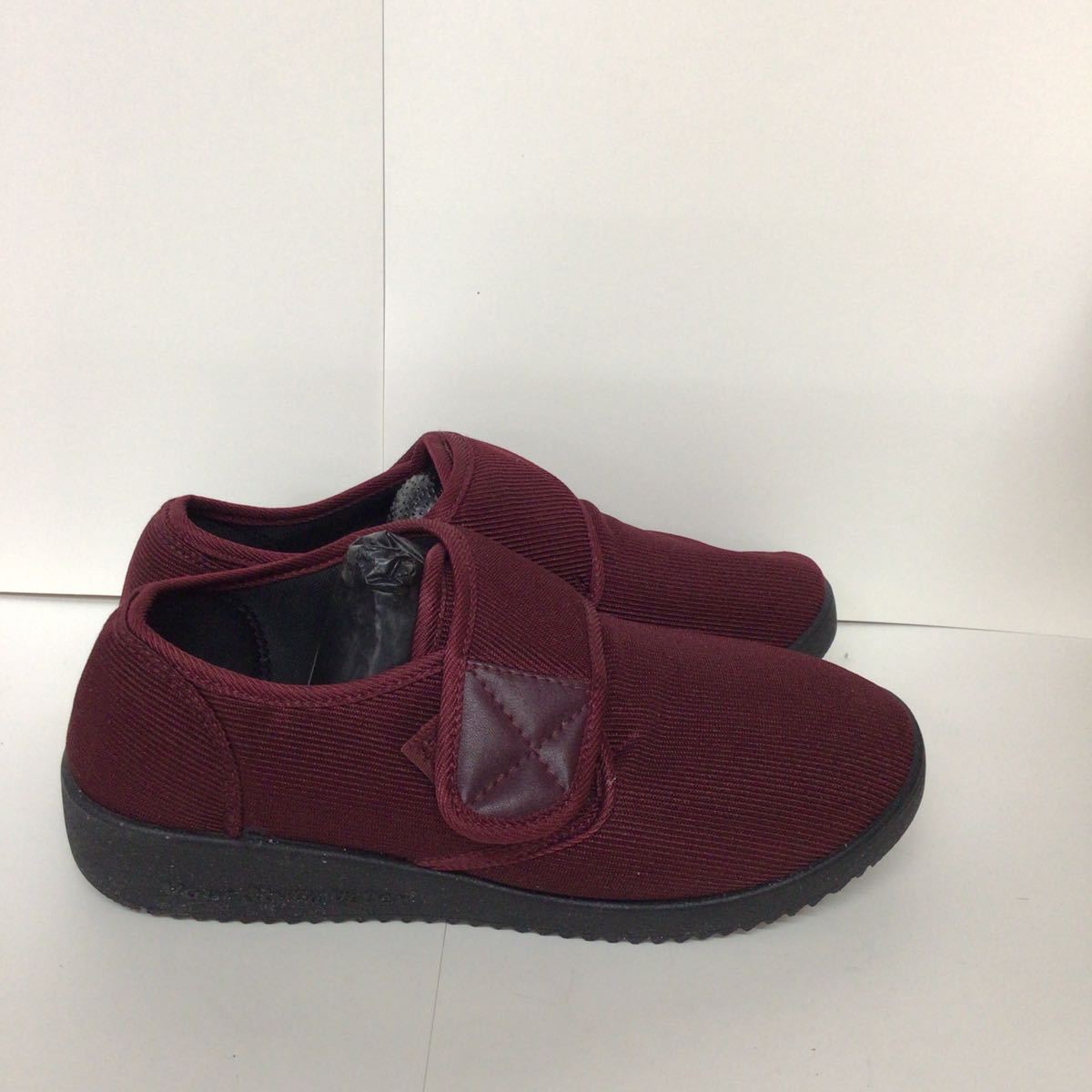 [ selling out! free shipping!]A-330 Velen! shoes!24.5! nursing shoes! red! wine red! put on footwear ...! unused!