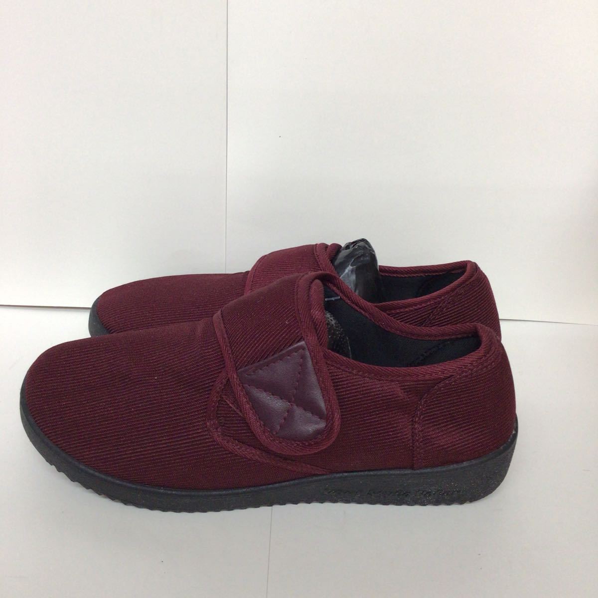 [ selling out! free shipping!]A-330 Velen! shoes!24.5! nursing shoes! red! wine red! put on footwear ...! unused!