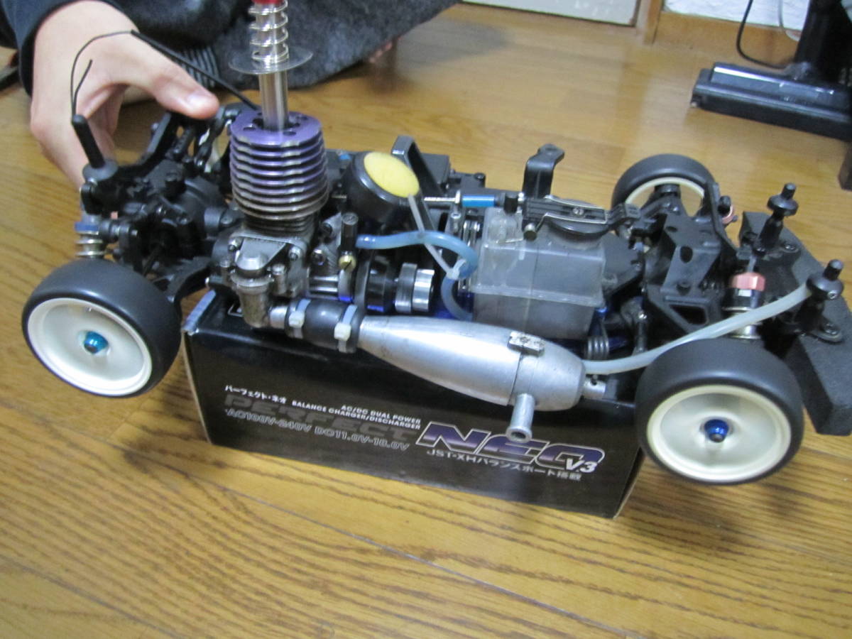 調整済み 完全動作品 1/10 京商 FW05 エンジンカー ２スピード KYOSHO GP R/C 2 speed transmission ENGINE CAR GXR15 _画像2