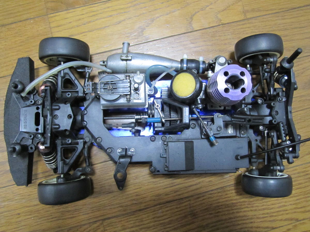 調整済み 完全動作品 1/10 京商 FW05 エンジンカー ２スピード KYOSHO GP R/C 2 speed transmission ENGINE CAR GXR15 _画像8