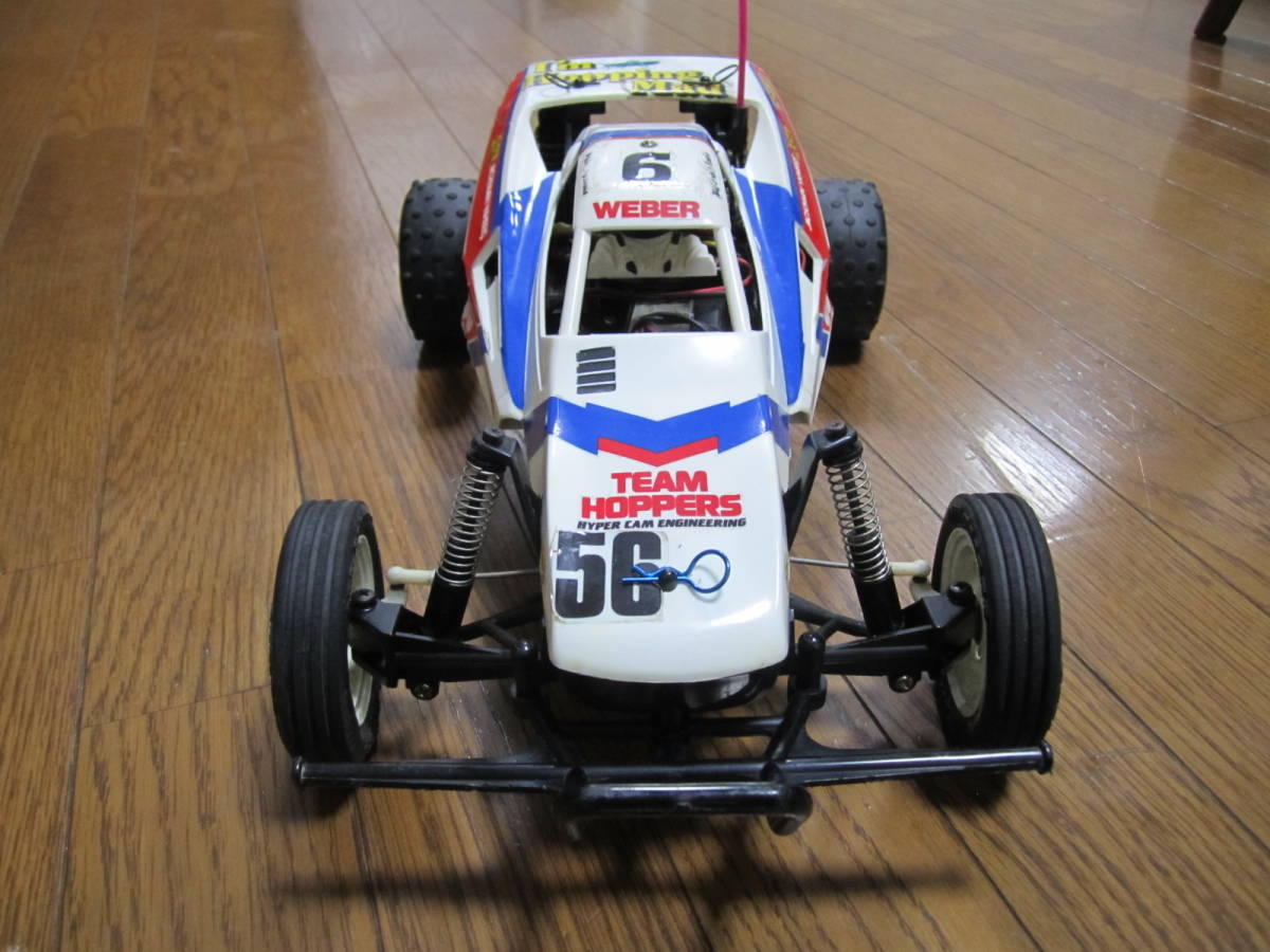 すぐ遊べる全部セット 1/10 グラスホッパー2 GRASSHOPPERⅡ TAMIYA 2WD 速いのでお子様への購入はお勧めできないお車 EP R/C タミヤ 大人気_フロント