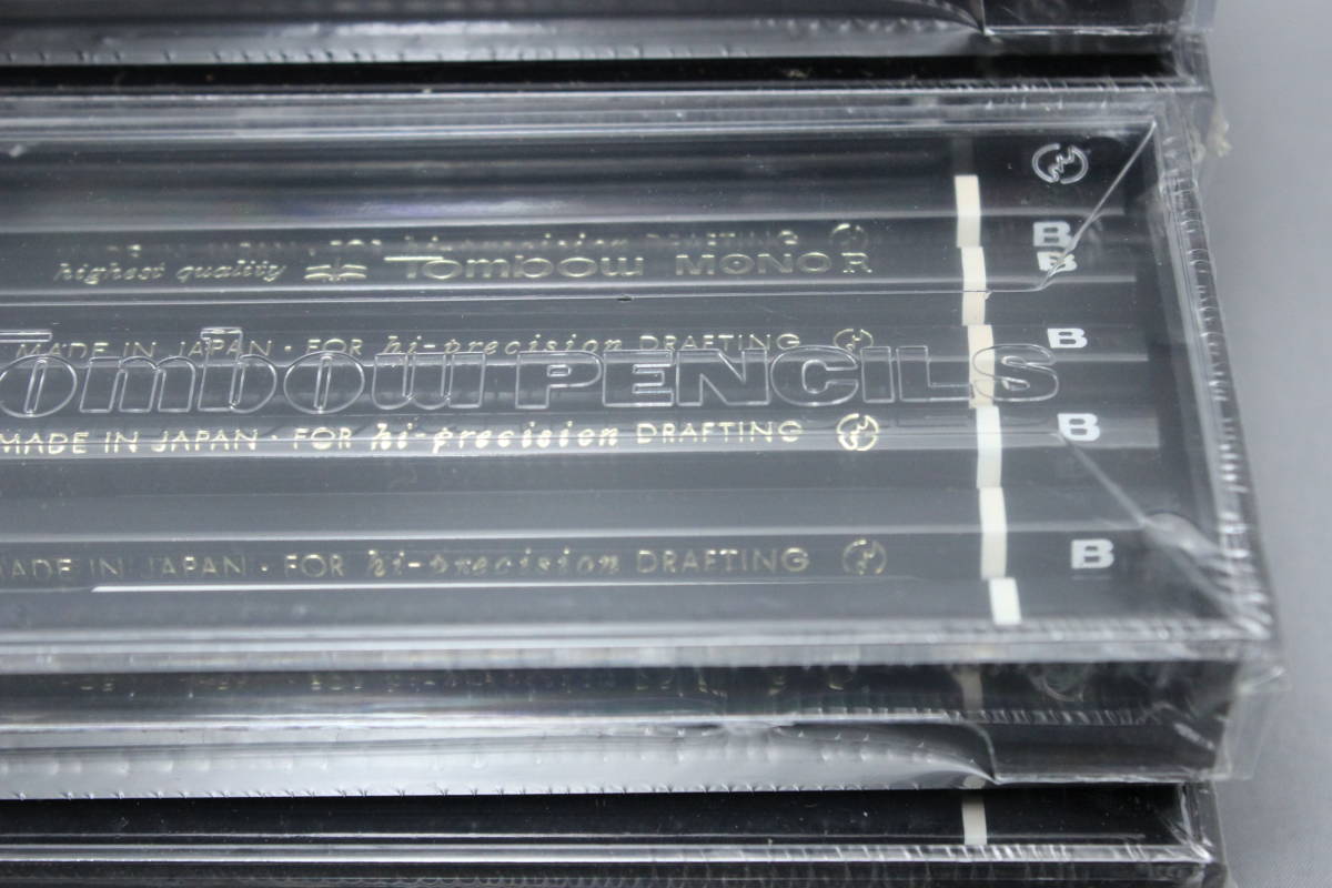 昭和レトロ文具　トンボ鉛筆　旧MONO R　硬度B　プラケース入り　６ダース　外箱付　未使用　未開封　当時物_画像8