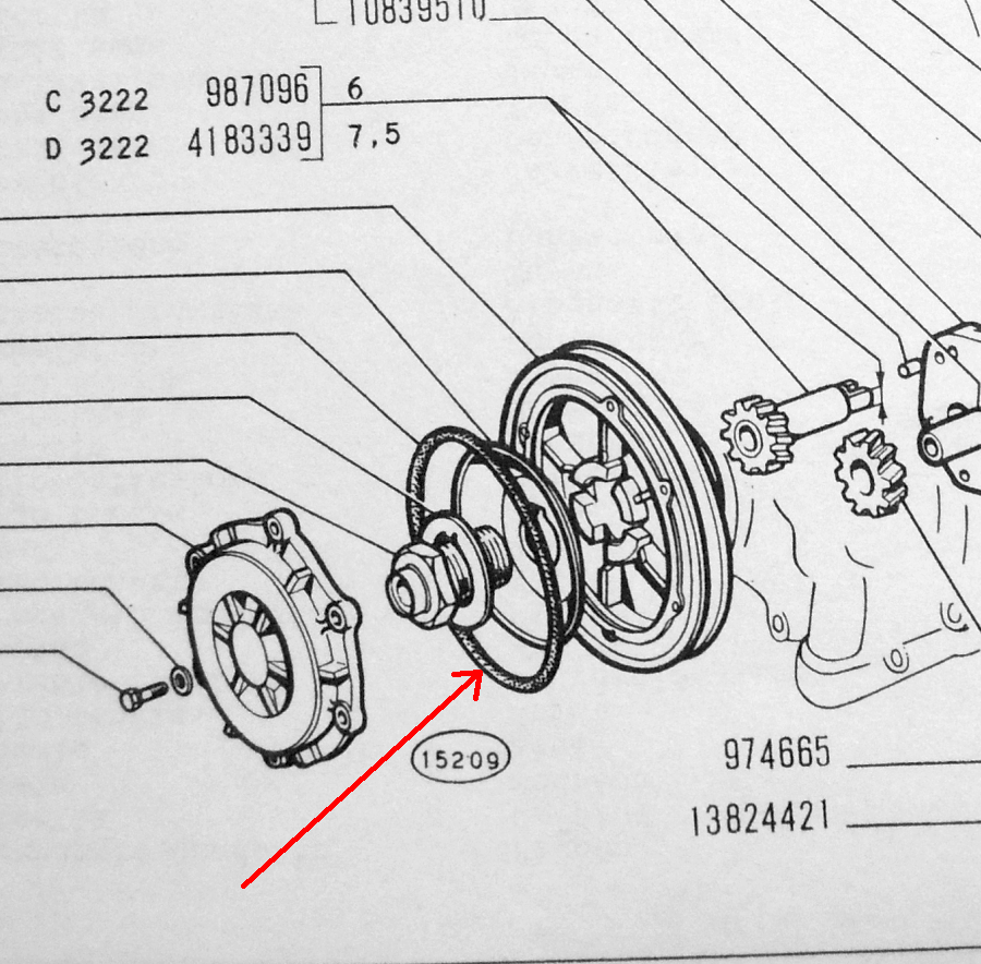 クランクプーリーオーリング フィアット５００・１２６用_画像2