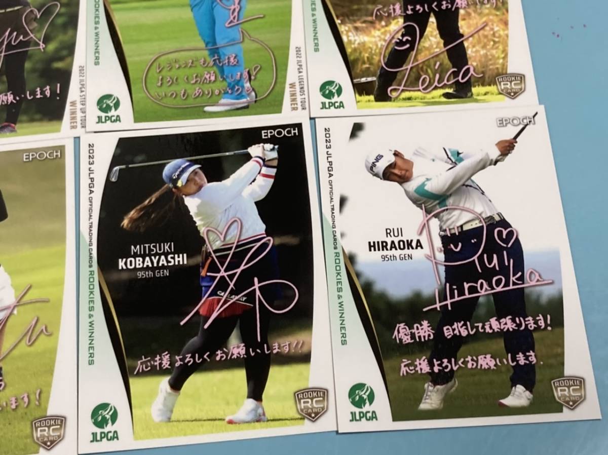 15枚！まとめて！★プロモーションカード★EPOCH 2023 JLPGA 女子ゴルフ ROOKIES & WINNERS★藤田 小暮 鶴瀬 新垣など★プロモ★エポック♪_画像5