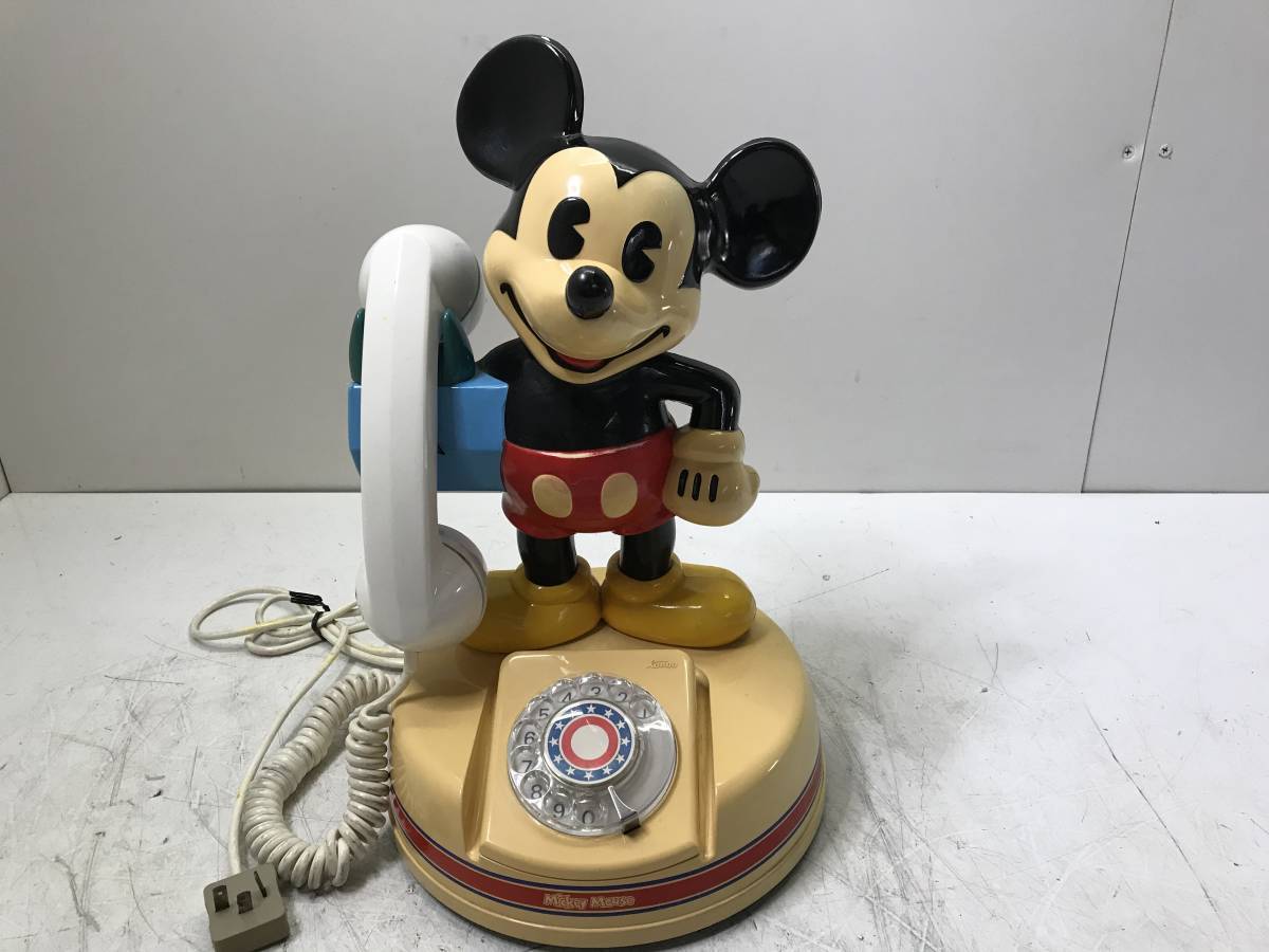 美品・神田通信工業製 ミッキーマウス ディズニー電話機　B-55-003