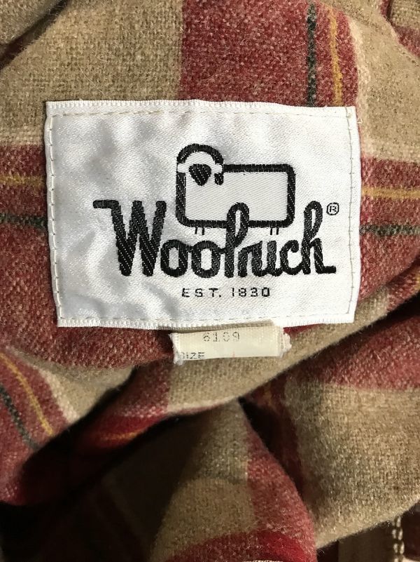 ヴィンテージ・Wool rich/ウールリッチ 70s 60/40 クロス マウンテンジャケット 裏地 ウール L　希少モデル　アウトドア_画像6