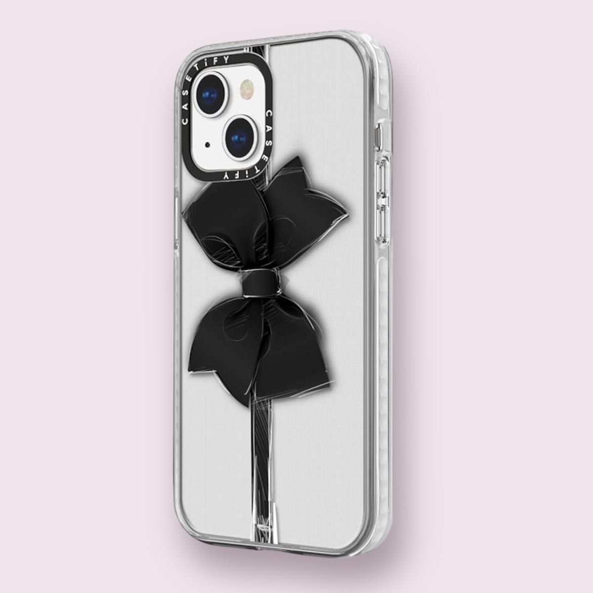 CASETiFY インパクトケース iPhone13Mini BlackBow リボン 透明 CASETiFY インパクトケース iPhone13Mini BlackBow リボン 透明