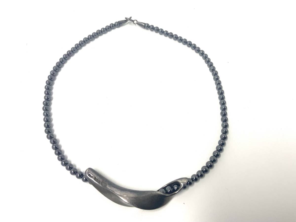 S0511−522 1134【1円スタート】 ジョージジェンセン GEORG JENSEN ネックレス HaH ハンスハンセン ボールチェーン シルバー 925_画像2