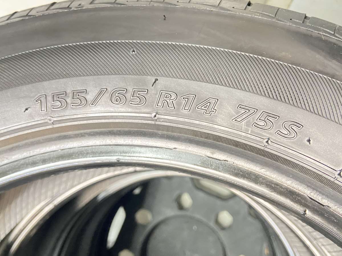 中古タイヤ サマータイヤ 4本セット 155/65R14 ブリヂストン ネクストリー_画像5