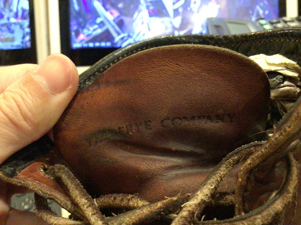 THE FRYE COMPANY LEATHER WORK BOOTS SIZE US 10? ザ フライ カンパニー レザー ワーク ブーツ ストレートチップ 革靴_画像9