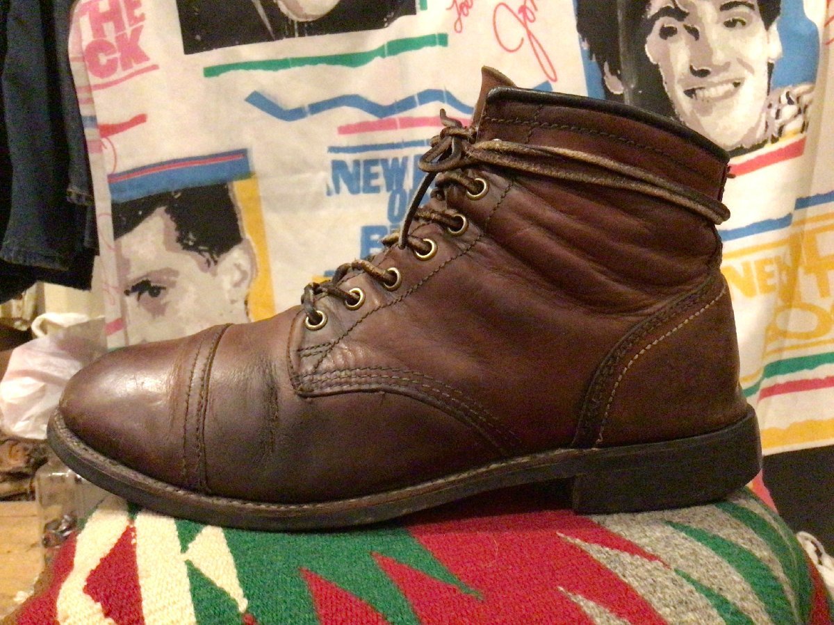 THE FRYE COMPANY LEATHER WORK BOOTS SIZE US 10? ザ フライ カンパニー レザー ワーク ブーツ ストレートチップ 革靴_画像3