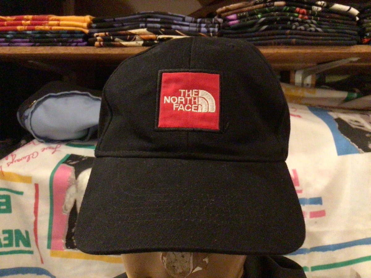 90’S THE NORTH FACE UNIQUE TAILLE CAP SIZE FREE ザ ノース フェイス ユニーク タイル キャップ ブラック アウトドア_画像1