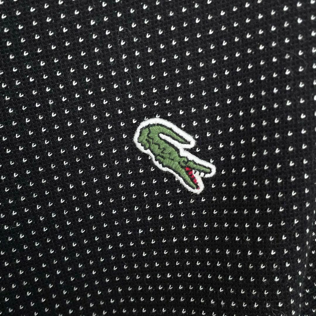 ラコステ　スキッパー　バーズアイ　ワンポイント　ワニロゴ刺繍　半袖ポロシャツ　メンズ　3＝Mサイズ相当　LACOSTE