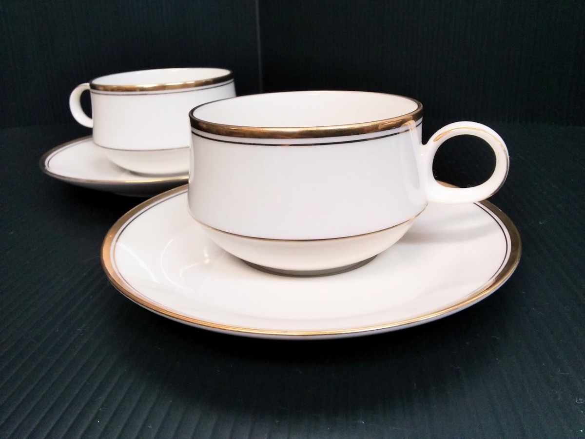 ノリタケ　Noritake　カップ&ソーサー　5客まとめて　Contemporary　コンテンポラリー　LINTON　リボンマーク　N印　JAPAN　ブランド洋食器_画像7