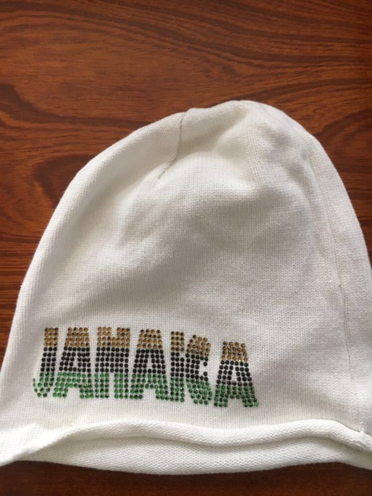 ニット キャップ 帽子 JAMAICA grace 白 ジャマイカ