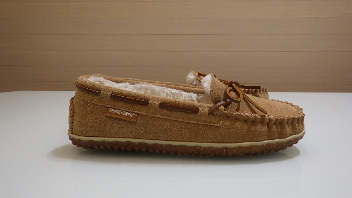 w390-40462 MINNETONKA ミネトンカ レディース モカシン シナモン US/8 JP/25㎝ 撥水 スリッポン シューズ 靴_画像3