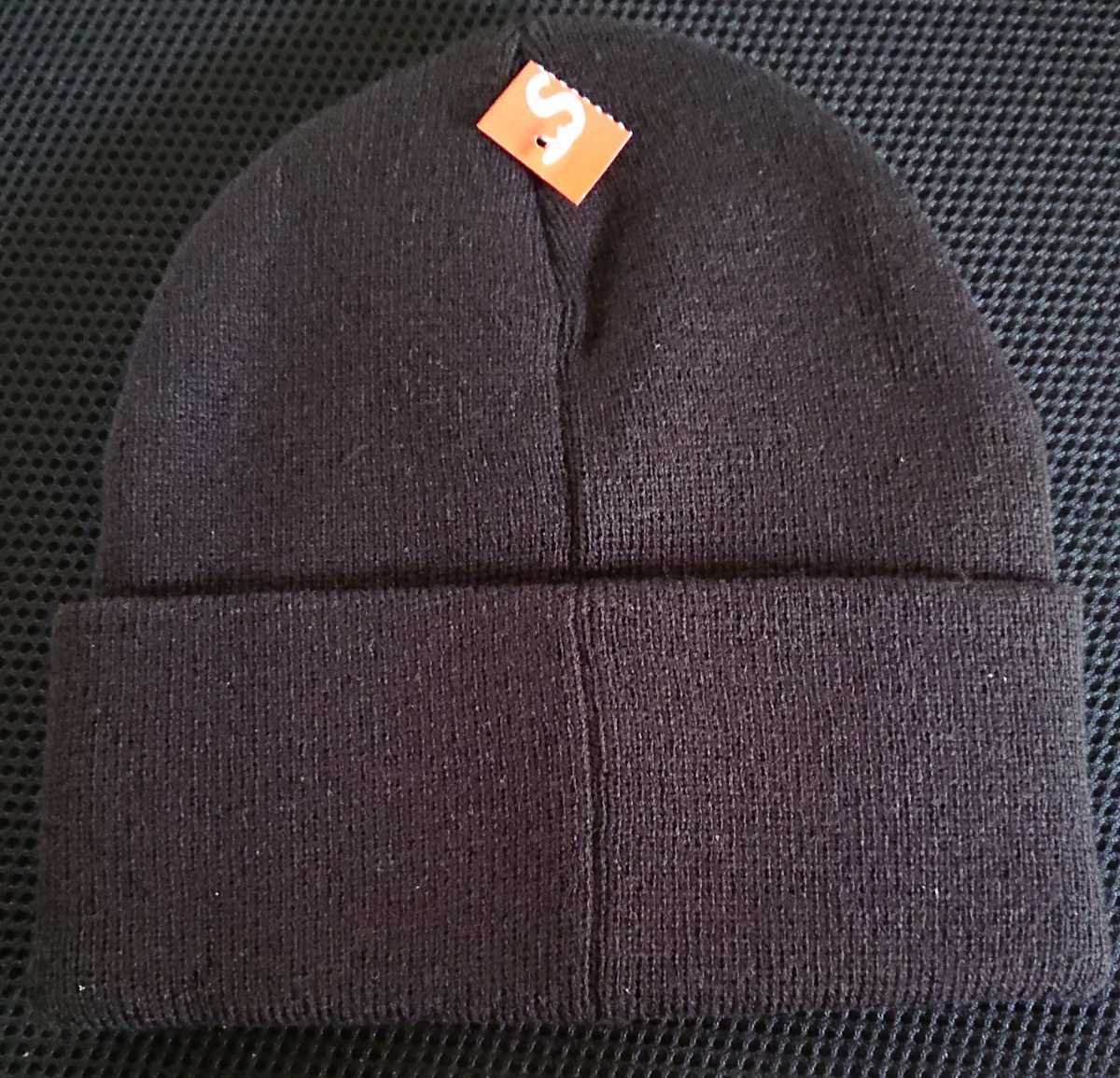 新品 黒 Slant Beanie 23FW Supreme 国内正規品 _画像3