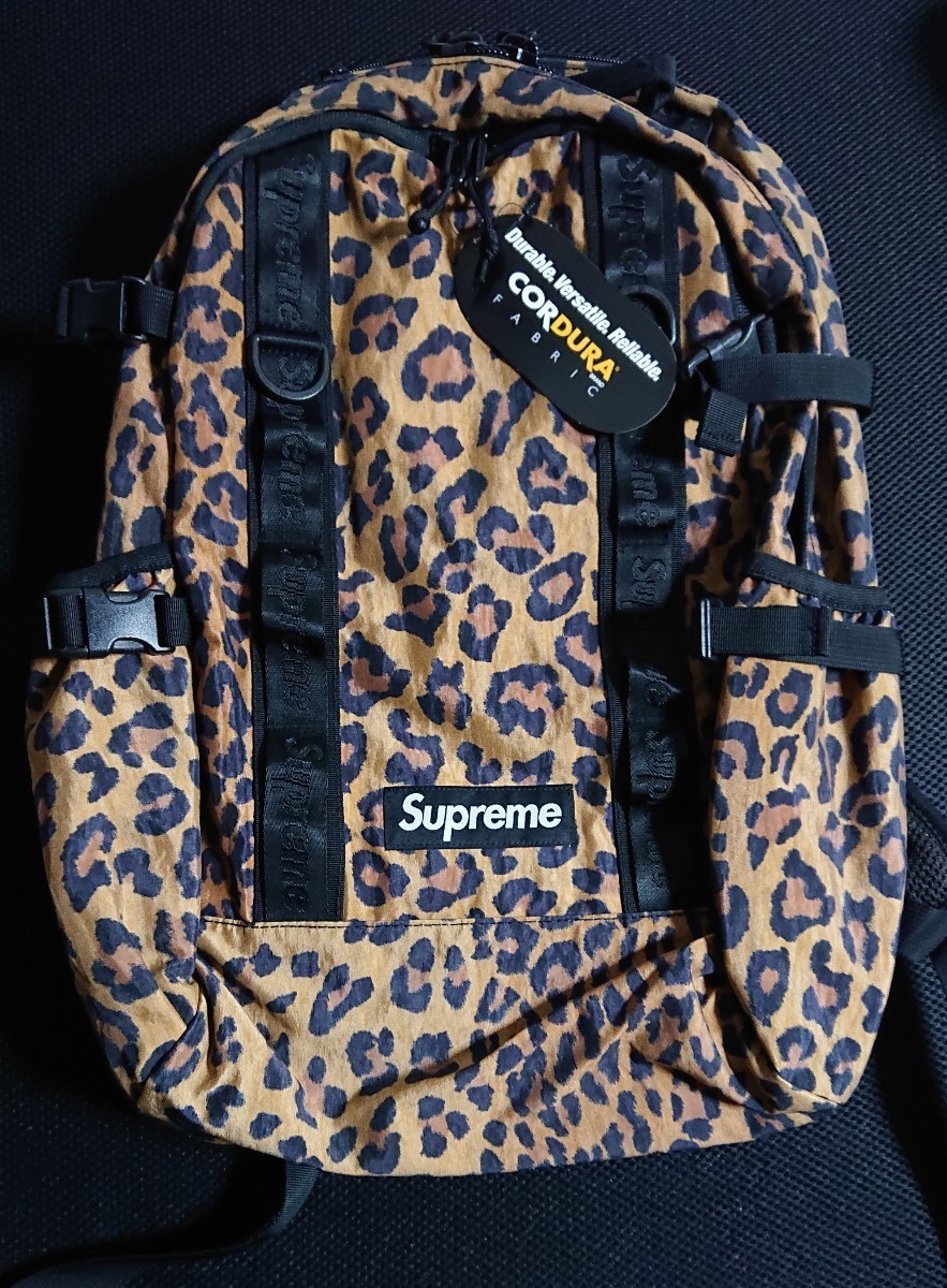 新品 未使用 Backpack Leopard 20FW Supreme バックパック リュック 20AW レオパード ヒョウ柄 国内正規品_画像3