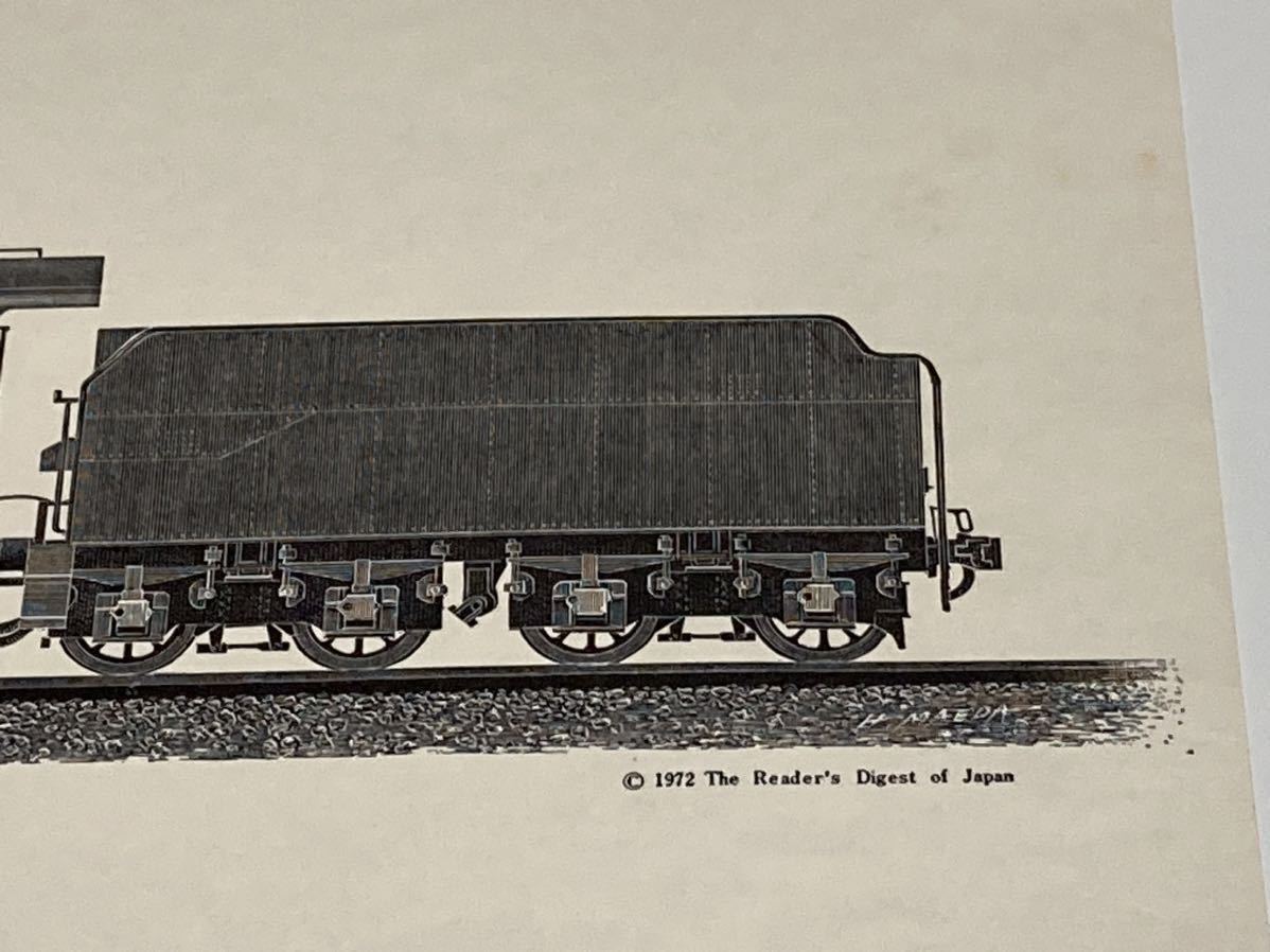 C51形　銅版画（エッチング技法）　 検索（蒸気機関車 国鉄 鉄道車両）　管理　12-8_画像5