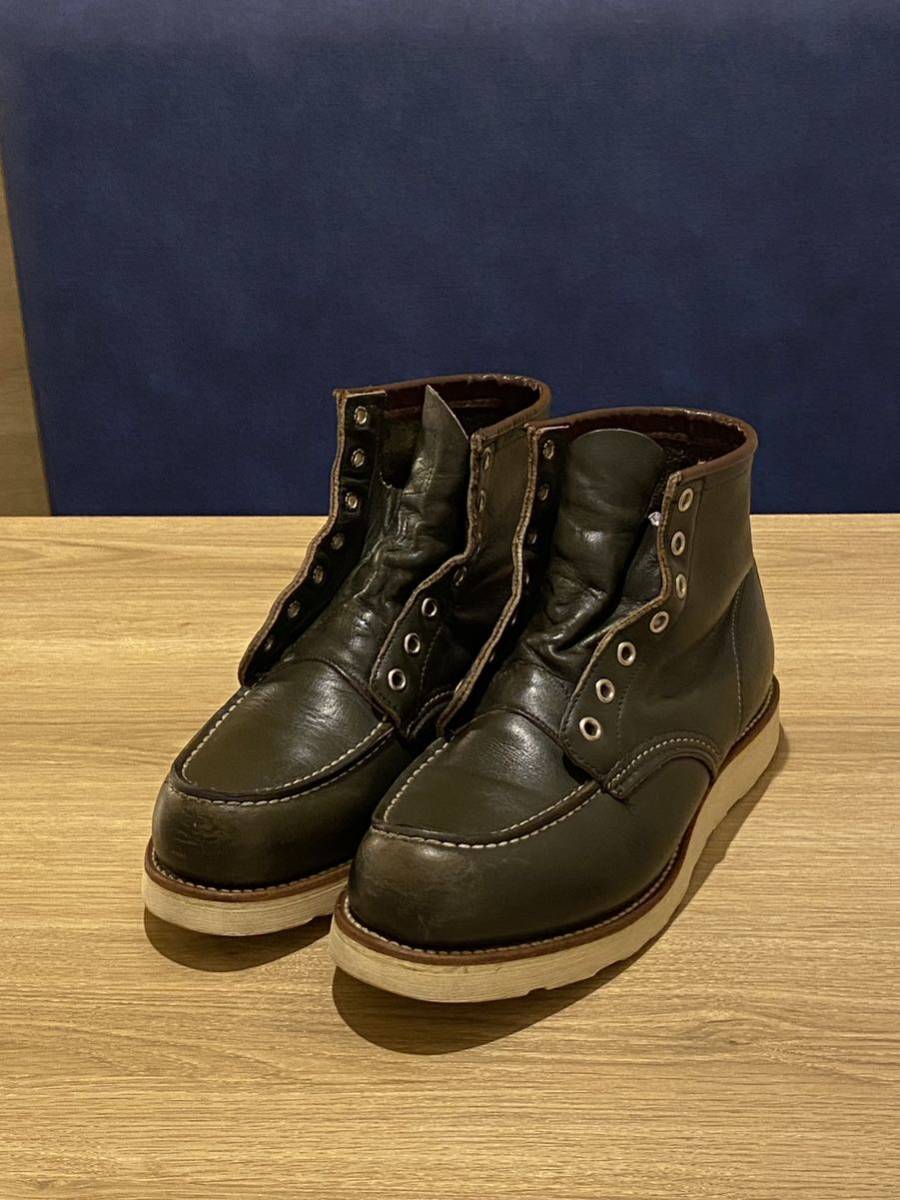 四角犬タグ　8180 レッドウィング　US7.5E グリーン　新品純正靴紐付アイリッシュセッター ブーツ RED REDWING _画像1