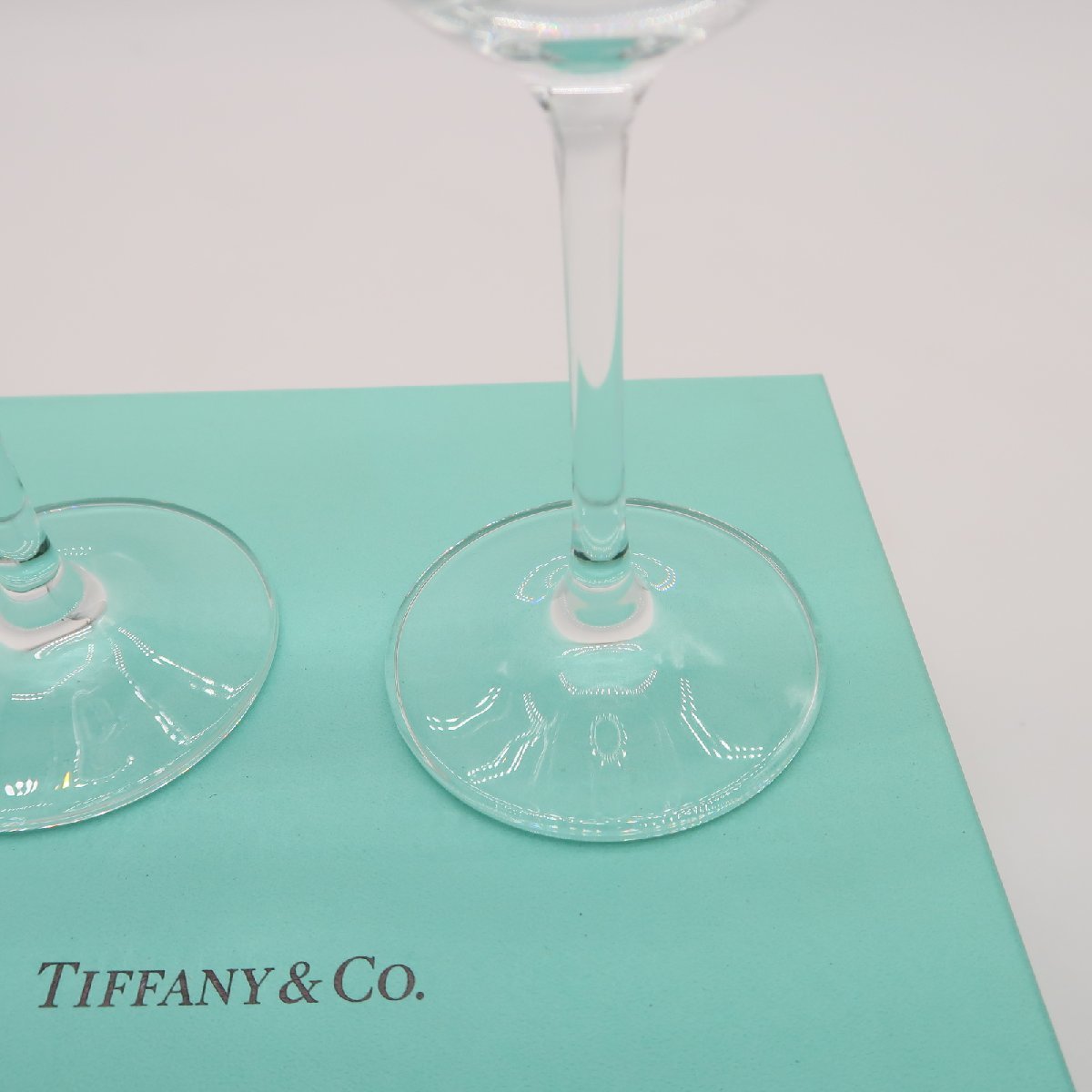 新品　TIFFANY&Co.　ティファニー　カデンツ　ワイングラスセット　2客　箱付き_画像5