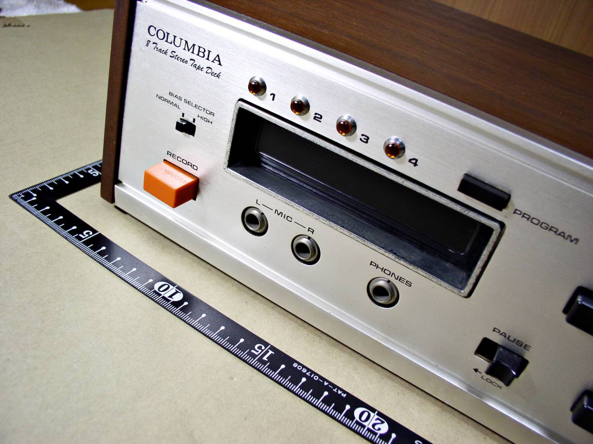 ★昭和レトロ コロムビア 8Track stereo Tape Deck TRC-382 8トラック ステレオ テープデッキ ラジオ アンティーク 当時物 ビンテージ★_画像3