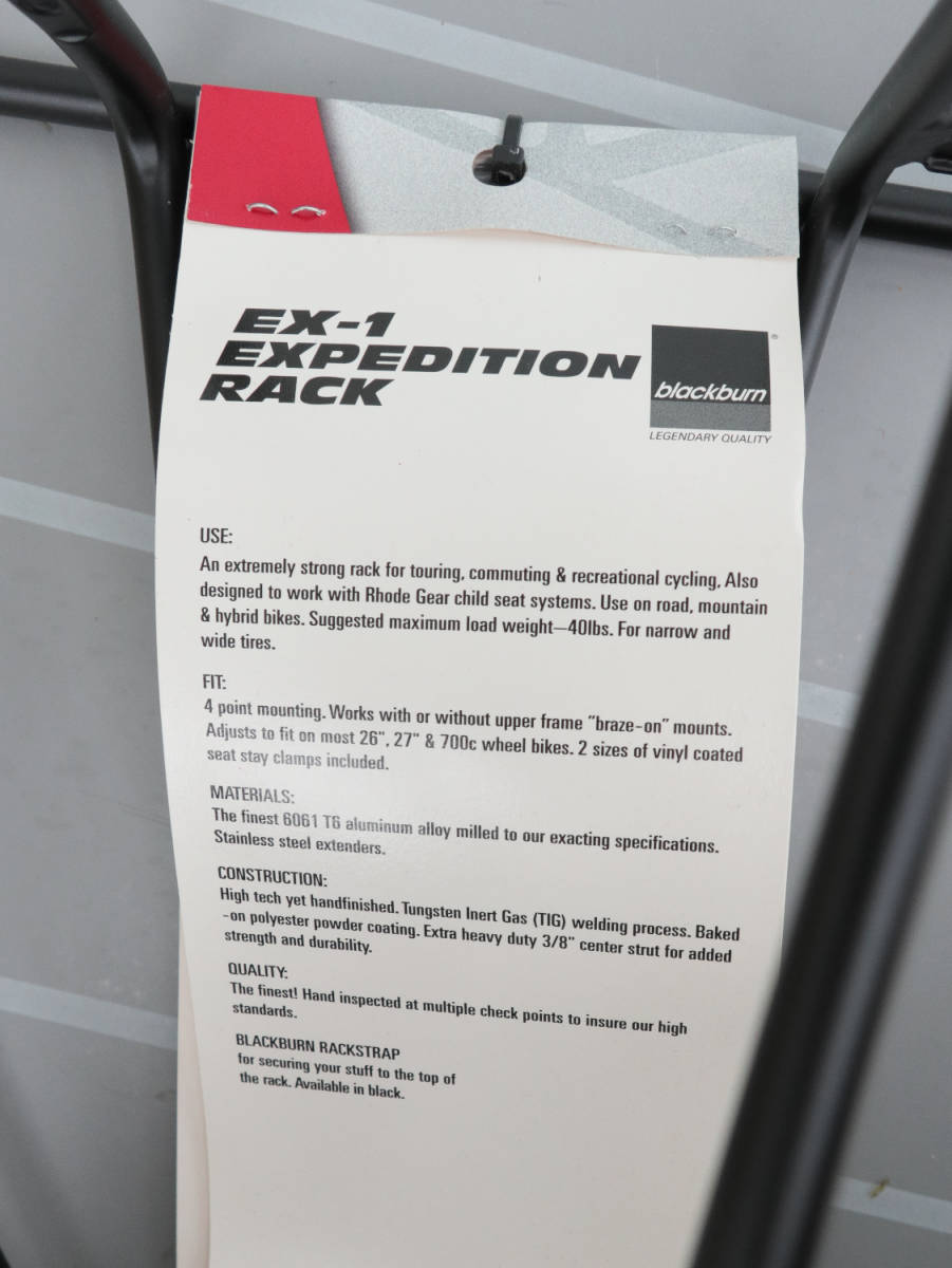 blackburn EX-1 EXPEDITION RACK 【未使用品】_画像3