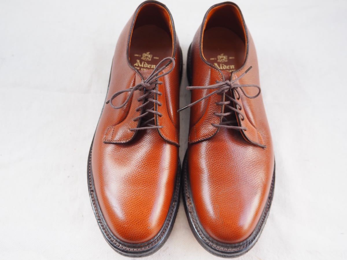 Alden 947 Plain Toe Blucher Barriy Last オールデン プレーントゥー アルパインカーフ バリーラスト_画像2