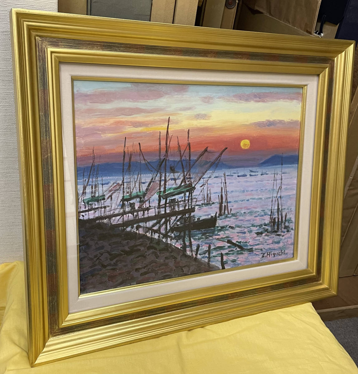 値下げ 美しい風景画【一点物・真作保証】樋口善造 -Zenzo 値下げ 美しい風景画【一点物・真作保証】樋口善造 -Zenzo