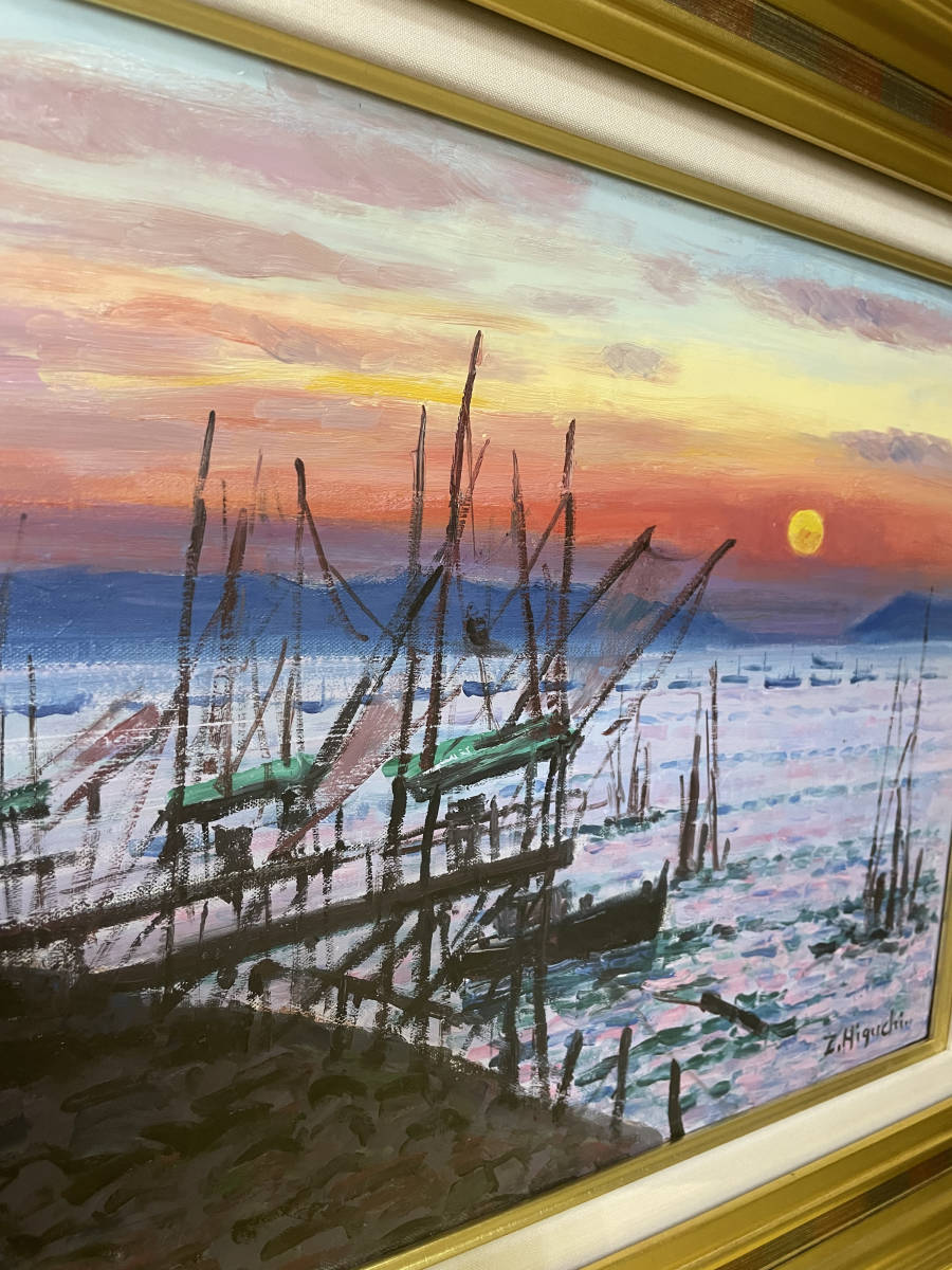 値下げ 美しい風景画【一点物・真作保証】樋口善造 -Zenzo 値下げ 美しい風景画【一点物・真作保証】樋口善造 -Zenzo