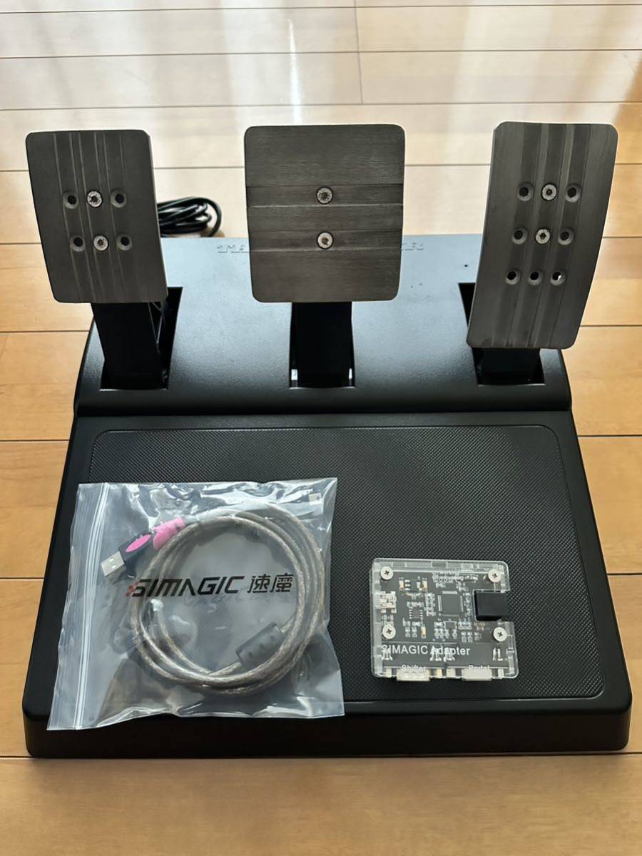 simagic-USB-adapter +スラストマスターのペダルのセット　　ハンコン_画像1