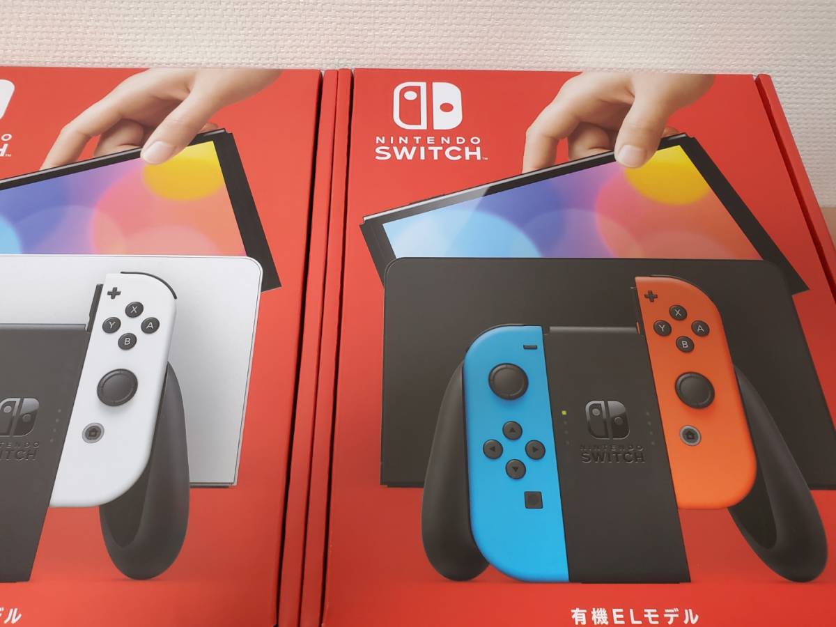 新品未開封 Nintendo Switch（有機ELモデル）ホワイト 2台 ネオン