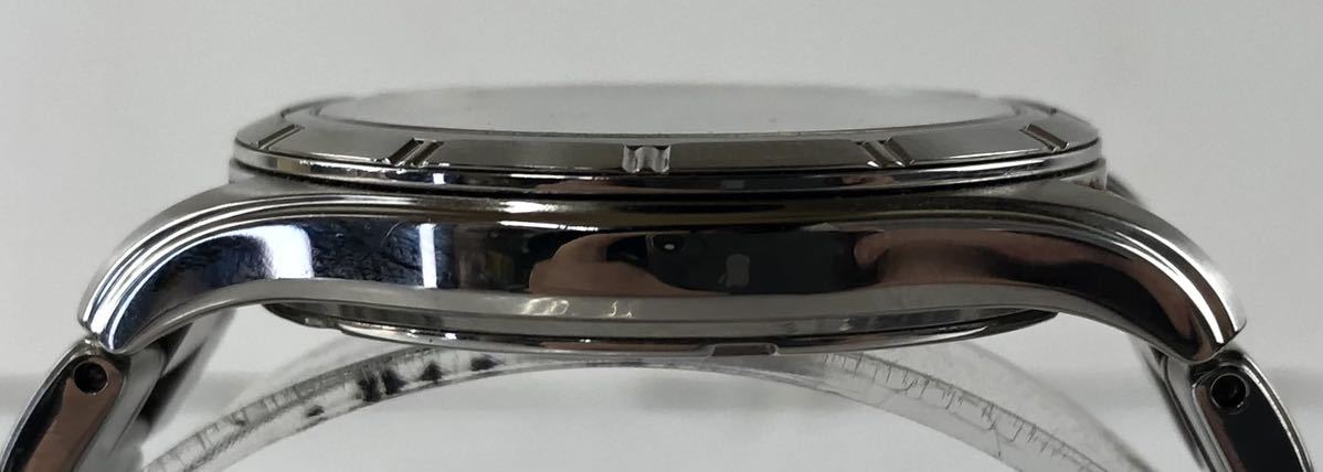 【HM1022】SEIKO セイコー DOLCE ドルチェ 電波ソーラー 7B22-0AF0 デイト シルバー文字盤 ラウンド メンズ 腕時計 φ56.6_画像5