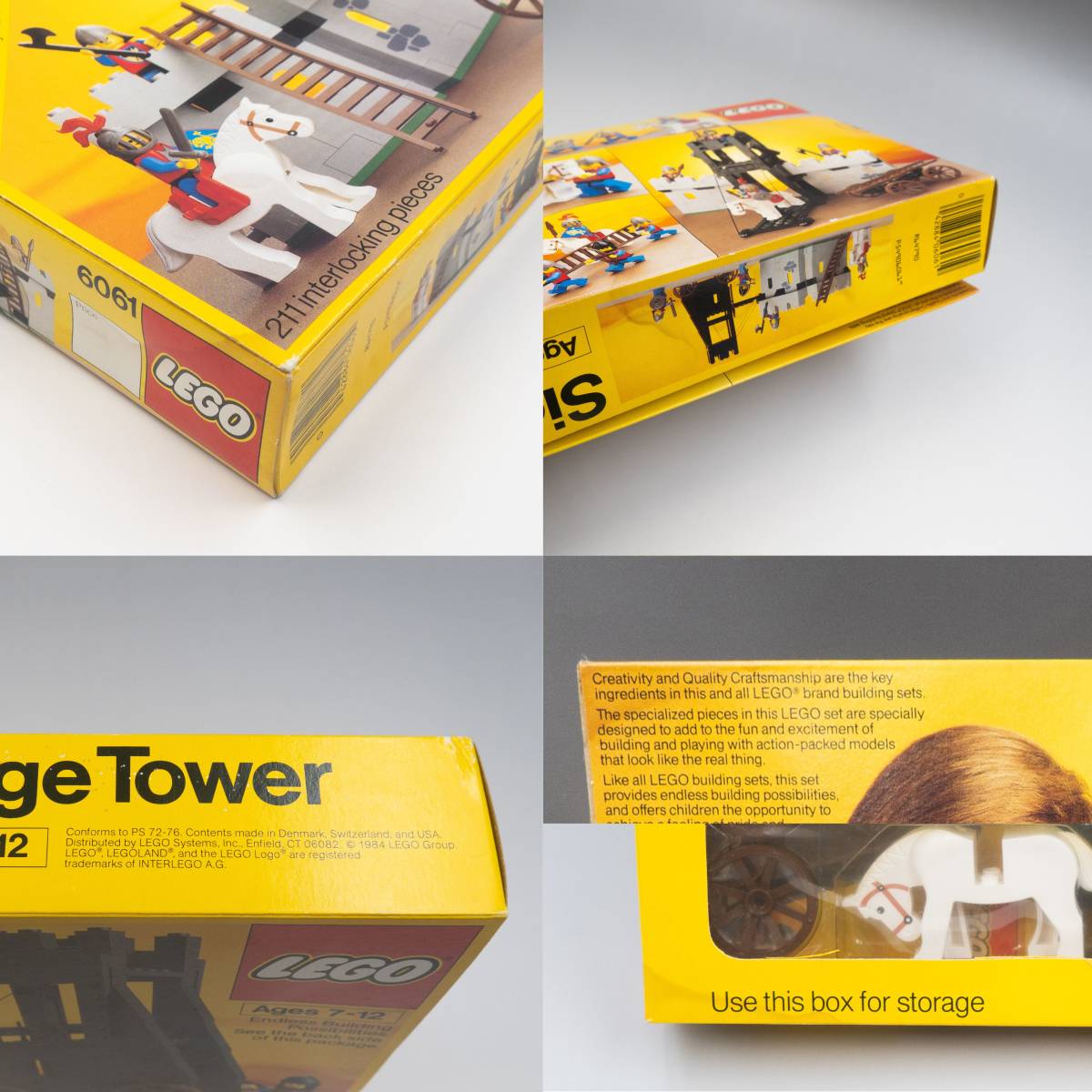 未開封 LEGO 6061 Siege Tower 攻城塔 LEGOLAND レゴ レゴランド　お城シリーズ キャッスル 1984年_画像10