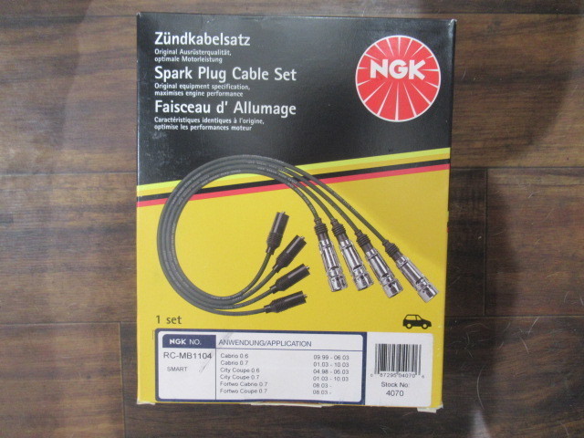 MCC Smart 450*600cc exclusive use NGK company manufactured plug cord 6 pcs set after market goods 