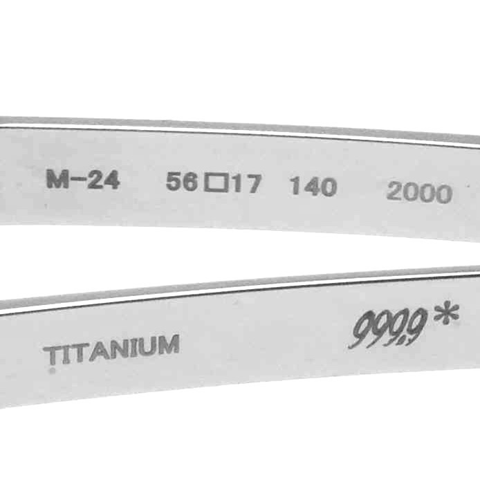 M-24D未使用【新品レンズ付】クリア×シルバー 999.9 フォーナインズ_画像9