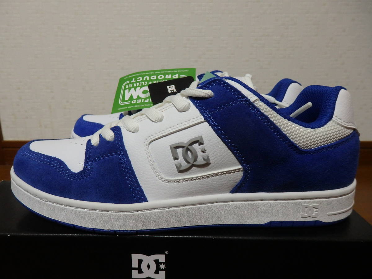 即決☆レア！限定！♪新品未使用 DC SHOES ＤＣシューズ スニーカー マンテカ ４ MANTECA 4 M SHOE 27.5cm ホワイト ブルーの画像1