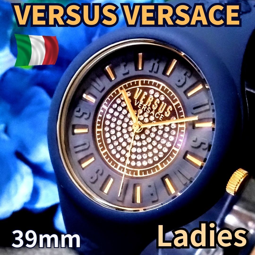 最高級のスーパー ベルサスベルサーチ腕時計レディース新品ブルー