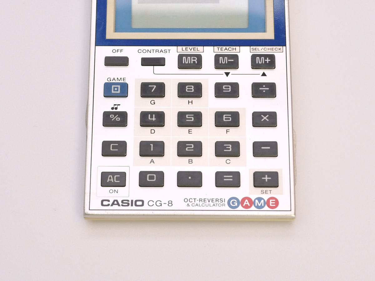 V [ breakdown goods ] Casio [ CG-8 ] game calculator Okt Reversi * CASIO OCT REVERSI